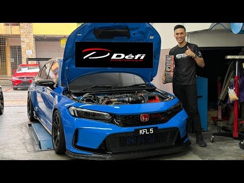 [VLOG]HONDA CIVIC TYPE R FL5 Install DEFI BF Advance Turbo Set Gauge Find Out Real Display Reading