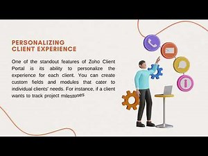 How do I set up and customize the Zoho Client Portal for my clients