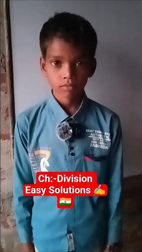 Easy Solutions of Chapter Division ✍️🇮🇳