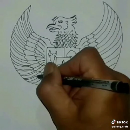 Cara Menggambar Garuda Pancasila dengan Mudah