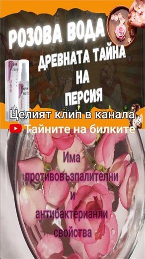 Какви ползи за здравето крие розовата вода #билки #shorts #розовавода