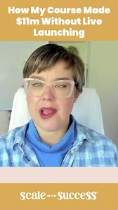 Here’s the biggest difference between a course that flops and one that makes millions… ➡️ ✅ Genuine Connection Genuine connection with your audience can build like a snowball over time when you start selling your course on auto-pilot 24/7. This is the exact opposite of what happens if you're trapped in a launch cycle where every time you start to build just a little bit of momentum, the launch ends... ...and so does all the excitement and interest in your course. 😳 💡 Imagine what your sales wo