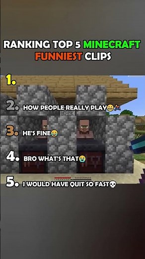 ranking top 5 minecraft clips🥵😭💀