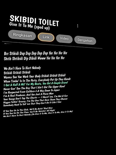 skibidi toilet | lyrics