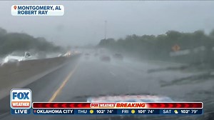 Cold front brings heavy rain to Montgomery, Alabama  | Latest Weather Clips | FOX Weather