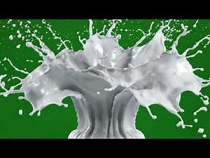 Intense White Liquid Green Screen FX: Realistic Fluid Burst & Splatter VFX