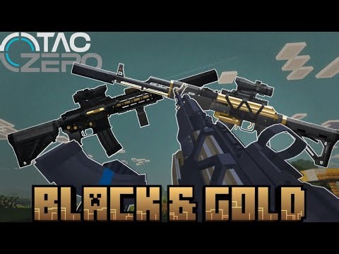 TACZ Black & Gold Skin Pack for MCPE 1.21 – 1.21.100+!