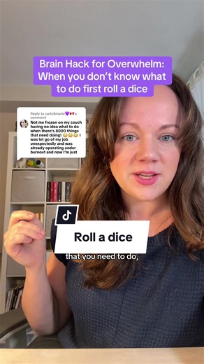 Replying to @carly8marie💜🇨🇦 or use a random number generator. When you get stuck, trying to decide what is the most important thing, what you should be doing first, etc. you often just end up stuck altogether. Do literally anything because it will help you feel better and make it easier to tackle everything else. #brainhack #nervoussystem #neuroscience