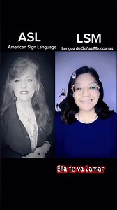 LSM & ASL “Lesson” (Mexican sign language & American Sign Language)￼- #asl #lsm #signlanguage