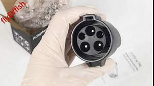 EV Charger J1772 to Tesla Charging Adapter 80 Amp / 250V AC - Compatible with SAE J1772 Charger (Black)…