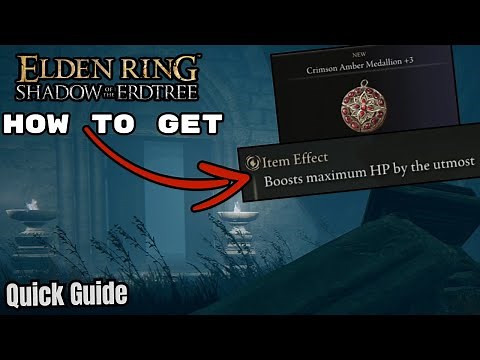 Elden Ring DLC | How To Get Crimson Amber Medallion +3 | Location - Bossfight - Rewards