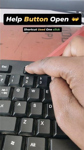 Help Button Open in Shortcut Keys ##help #trending #windows #ytshorts #youtubeshorts #youtubeintros
