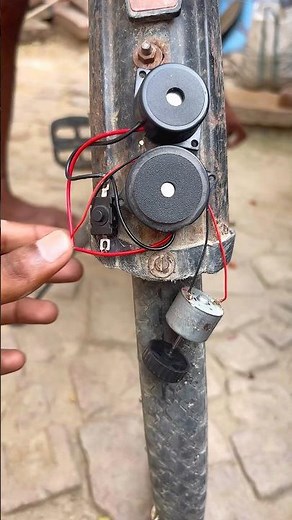 "Buzzer Powered by Bicycle Wheel — No Battery Needed!"