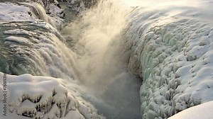 Gullfoss (Golden Falls) is a waterfall in Iceland.