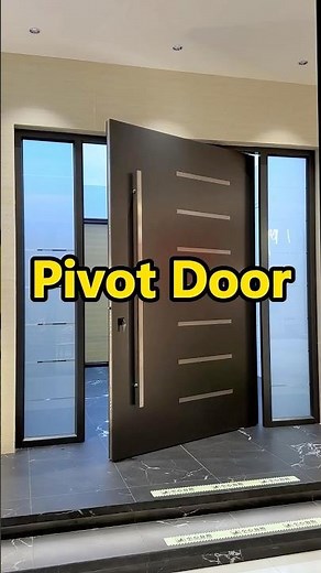 Modern Aluminum Pivot Door Showcase | Smooth Rotation, Solid Frame, Premium Entry Design