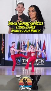 45K views · 1.7K reactions | Thibault Ramirez and Nicole Clonch US Open Showcase 2019 Winners First time entering together in the Showcase division at The US Open swing dance championships | West Coast Swing Around The World | Facebook