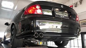 Late upload of the CV8 MONARO we fabricated a dual 2 1/2” #mufflerkings system for last Friday! Always a great first start up to hear the V8 singing a little louder!! #qualitycustomexhaustsystems | Muffler Kings