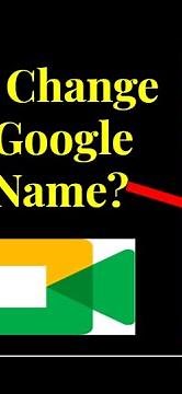 How to change Google meet name?
