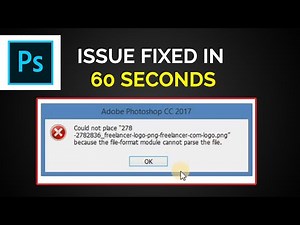[Fixed] File-format module cannot parse the file png photoshop