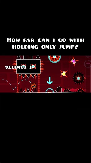 How far can i go with holding only jump? #shorts