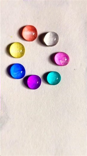 🌈💧 Satisfying Water Drop with Ink Colors 🔴🟡🔵🟢🟣 | Relaxing Sketch Pen Magic ✨ #shorts #colormixing