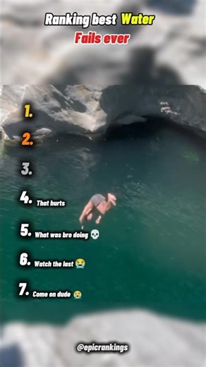 ranking best water fails ever 💦😭#shorts #fail