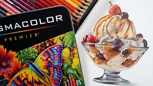 How to Draw Large Detailed Drawings with Coloured Pencils: Drawing an Ice Cream Sundae | Gemma Chambers | Skillshare