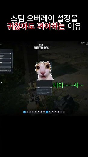 스팀 오버레이 꼭 꺼야하는 이유 #배틀그라운드 #배그 #오버레이
