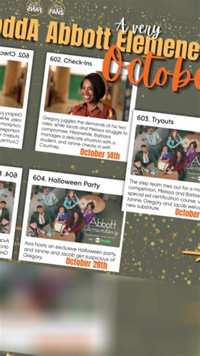 October has a lot more in store for us!!!! We have loglines for the rest of October 🎉🎉🎉. Will share for November once they’re released 🫶🏾♥️. Abbott Elementary is moving full steam ahead. #abbottelementary