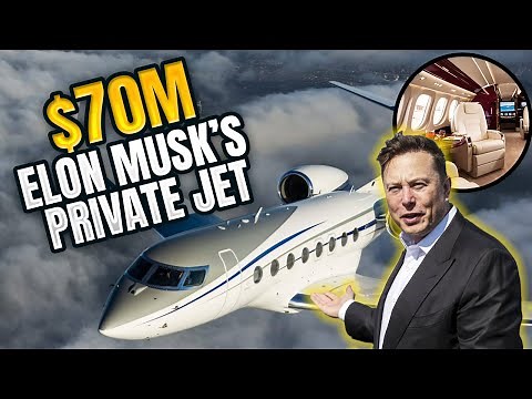 Inside Elon Musk's 70 Million Massive Private Jet