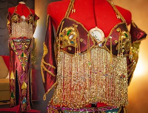 Handmade Belly Dance Costume: Sequined Oriental Dance Suit, Size L - Etsy
