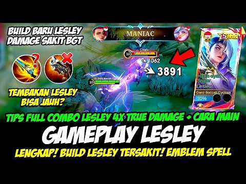 TUTORIAL LESLEY 4 PASIF + CARA MAIN LESLEY TERBARU❗BUILD LESLEY TERSAKIT❗GAMEPLAY LESLEY TOP GLOBAL