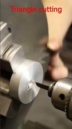 triangle cutting #tools #engineering #viral #machine #milling #shot #lathe #cnc #drill #manuf?? #
