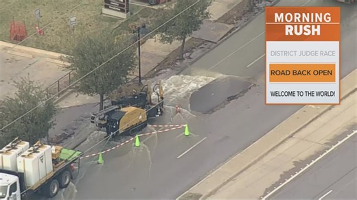 Mockingbird Lane near Love Field reopens after major water line break