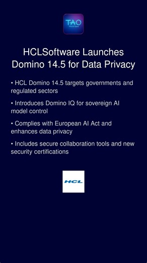 HCLSoftware Launches Domino 14.5 with Sovereign AI for Regulated Sectors #ytshorts #shorts #ai
