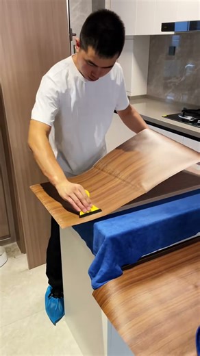 Easy-to-Use Wood Grain Stickers – Quick & Affordable Furniture Makeover part868#homedecor #diy