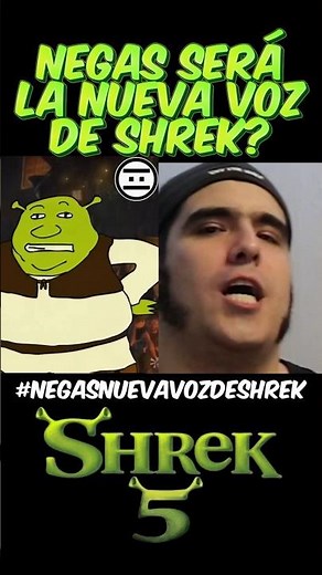 Negas the new voice of Shrek for #shrek5 #negasnewvoiceofshrek