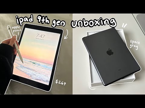 iPad 9th Generation + Apple Pencil Unboxing 📦 | best iPad in 2024