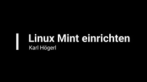 Linux Mint einrichten
