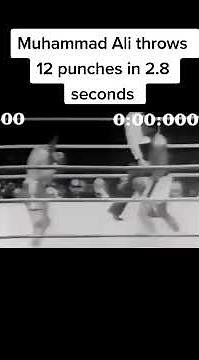Muhammad Ali throwing 12 punches in 2.8 seconds as a heavyweight! #shorts