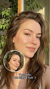 Transform Flat Hair to Silky & Full in Seconds – Tutorial 💇🏻‍♀️ #shorts