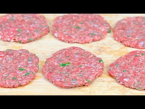 Como preparar CARNE PARA HAMBURGUESAS super suaves y jugosas! Receta facil y rapida