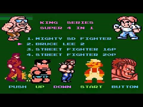 Retro Gaming! Nes Super 4 in 1 Multicart Full Gameplay