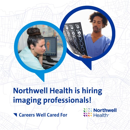 Our imaging professionals at Northwell collect critical information that help determine the next steps in a patient's care. These roles include ultrasound technologists, CT technologists and radiology technologists. Join our team of Health Raisers and access benefits like continuing education programs for learning different modalities, and workshops for financial planning and career development. For more information, including salary range details and a full job description, please visit Northwe