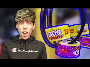 We Couldn't Stop Winning HUGE Jackpots at the Arcade! (NEW RECORD!) | Dave & Busters Jackpot Run