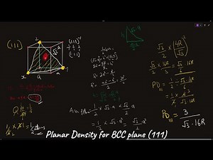 Planar Density for BCC Plane (111)
