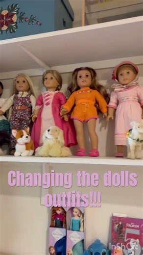 Changing my American girl dolls outfits!!!￼