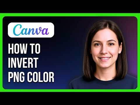 How To Change PNG Color From Black To White in Canva Invert PNG Color