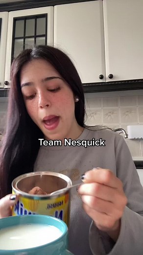 Delicious Nesquik Drink Preparation in the Kitchen