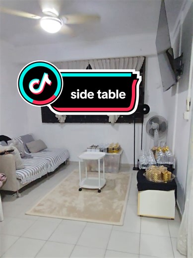 Stylish Side Table with Wheels for Easy Mobility